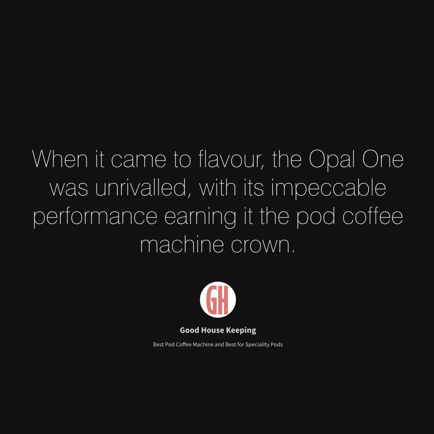 OPAL One Coffee Pod Machine