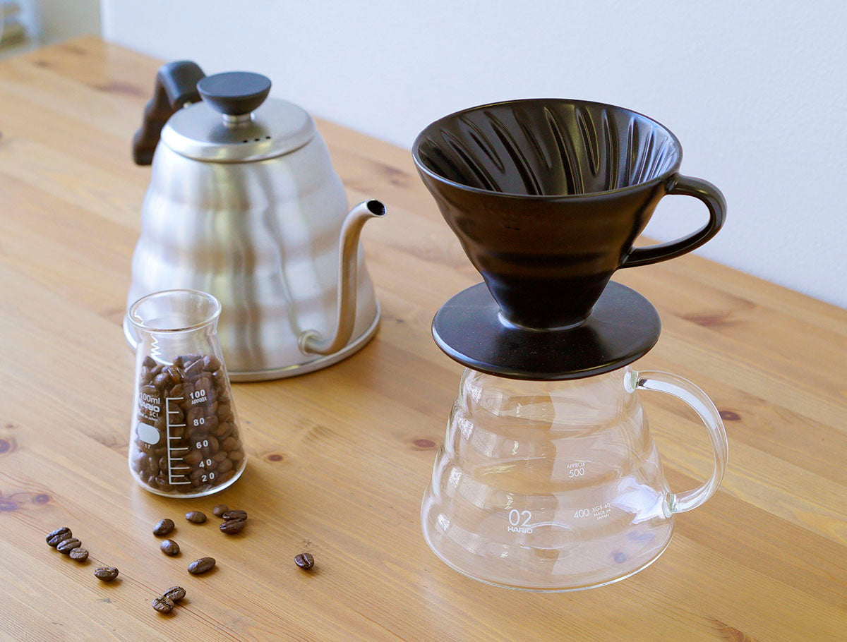 Hario V60 Matte Black Bundle