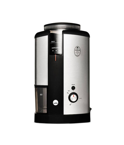 Wilfa Svart Coffee Grinder (Silver) + Hario Drip Kettle Air